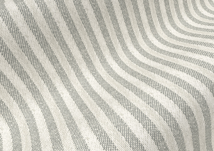 Emily Bond Oscar Stripe, Pebble - Roller Blind - Image 4